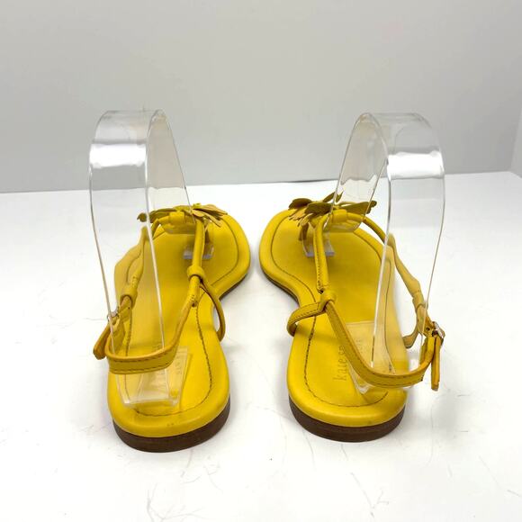 Kate Spade | Primrose Yellow Butterfly Motif Slingback T-Strap Sandals - Picture 5 of 10